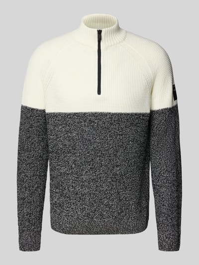 Tom Tailor Denim Regular fit schipperstrui met raglanmouwen Offwhite - 2