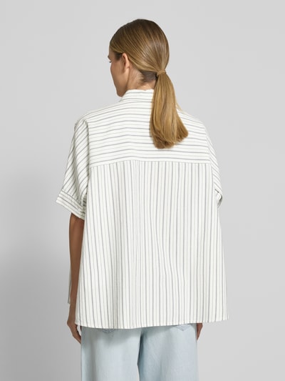 JAKE*S STUDIO WOMAN Relaxed fit blouse met 1/2-mouwen Offwhite - 5