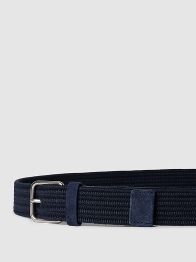 Marc O'Polo Riem met labeldetails, model 'ARE BELT' Marineblauw - 2