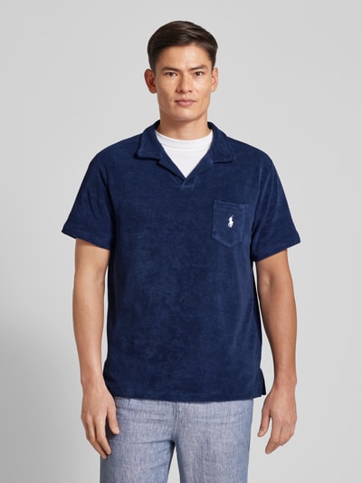 Polo Ralph Lauren Regular fit poloshirt met opgestikte borstzak Marineblauw - 4