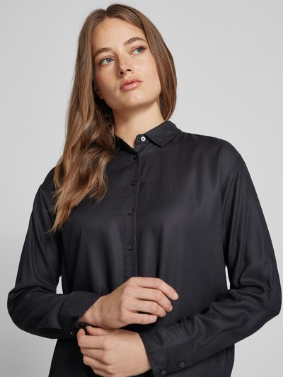 Christian Berg Woman Regular fit overhemdblouse van viscose met zijsplitten Zwart - 3