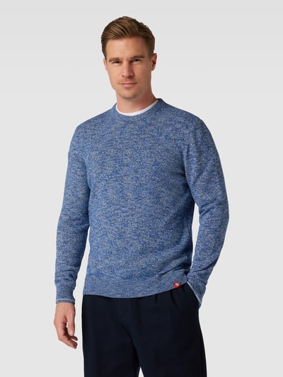 Scotch & Soda Sweter z dzianiny z efektem melanżu Niebieski 4