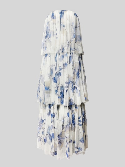 LACE & BEADS Abendkleid im Stufen-Look Weiss 2