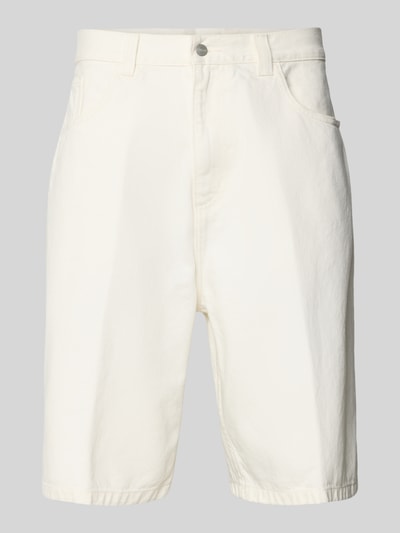 Carhartt Work In Progress Jeansshorts mit Eingrifftaschen Modell 'BRANDON' Weiss 2