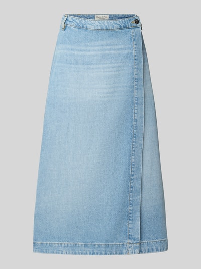 Marc O'Polo A-Linien Jeansrock aus Lyocell-Baumwoll-Mix Blau Melange 2