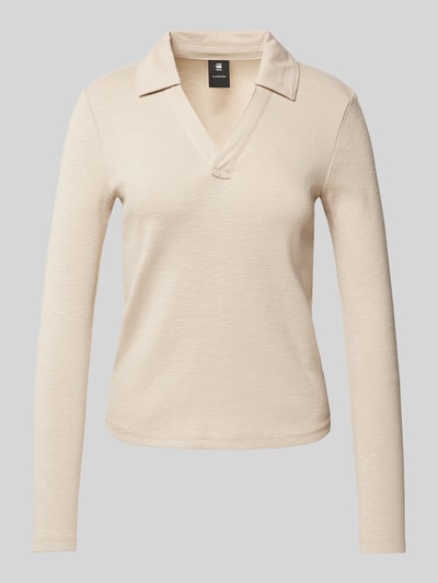 G-Star Raw Strickpullover mit Resortkragen Beige 2