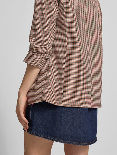 PIECES Shaped Fit Longblazer mit Schalkragen Modell 'BOSELLA' Beige 3