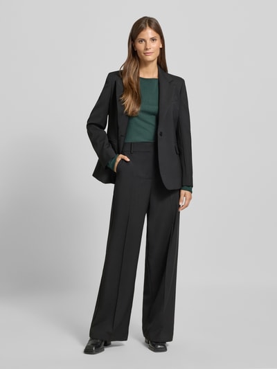 s.Oliver RED LABEL Sweter z dzianiny o kroju regular fit z mieszanki bawełny i wiskozy Ciemnozielony 1