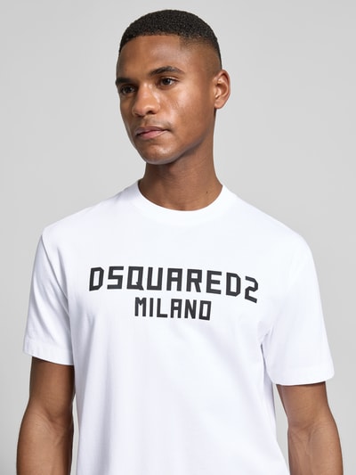 Dsquared2 Cool Fit T-Shirt aus reiner Baumwolle Weiss 3