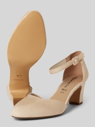 Tamaris Pumps met blokhak Beige - 4