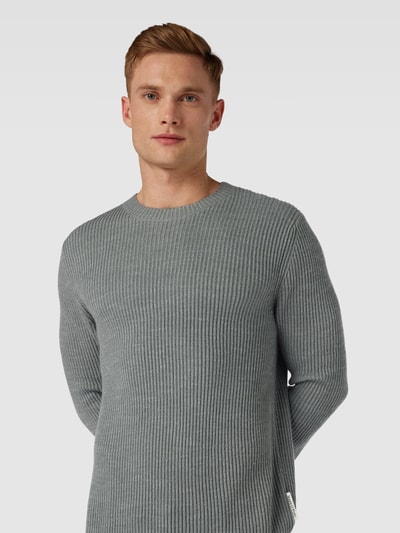 Marc O'Polo Strickpullover mit Rundhalsausschnitt Anthrazit 3