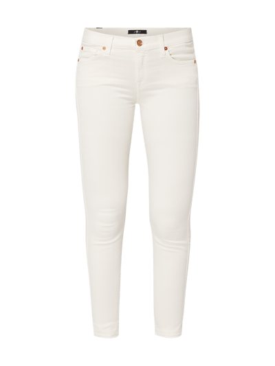 7 For All Mankind Super Skinny Fit 5-Pocket-Jeans aus Coloured Denim Offwhite 2