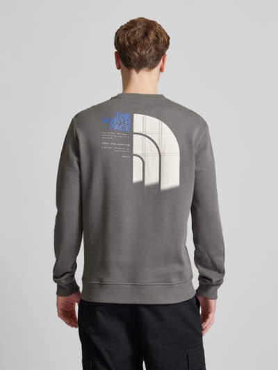The North Face Sweatshirt met labelprint, model 'GRAPHIC' Antraciet - 5