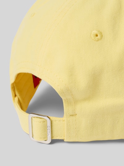 HUGO Basecap mit Logo-Stitching Modell 'Cara' GELB 3