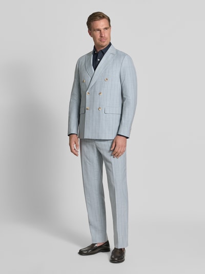Matinique Slim Fit Sakko aus Wolle mit Doppelreihe Hellblau 1