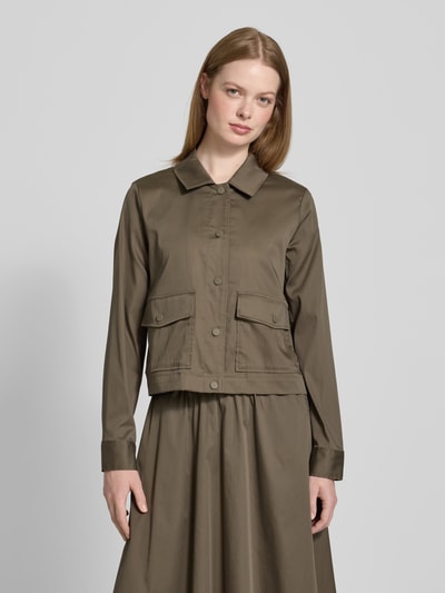 COMMA Blazer met klepzakken Olijfgroen - 4