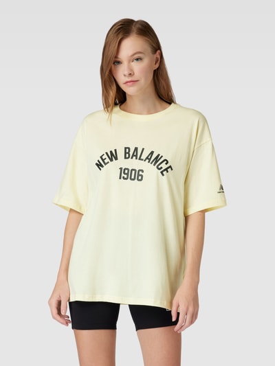 New Balance Oversized T-shirt met labelprint Offwhite - 4