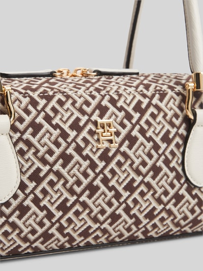 Tommy Hilfiger Henkeltasche mit Logo-Muster Modell 'TH GRACE SHOULDER BAG' Bordeaux 3