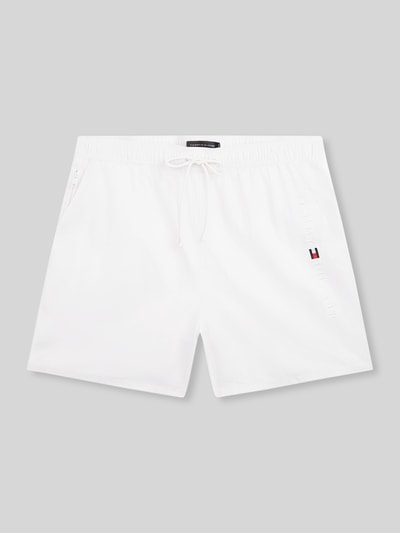 Tommy Hilfiger Badehose mit Label Print Weiss 2