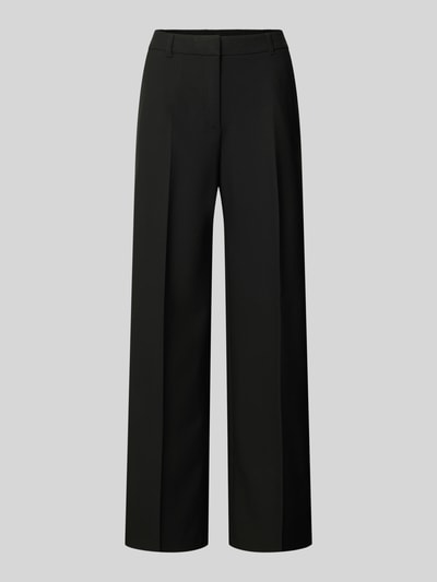 s.Oliver BLACK LABEL Wide Leg stoffen broek met vouwplooi Zwart - 2