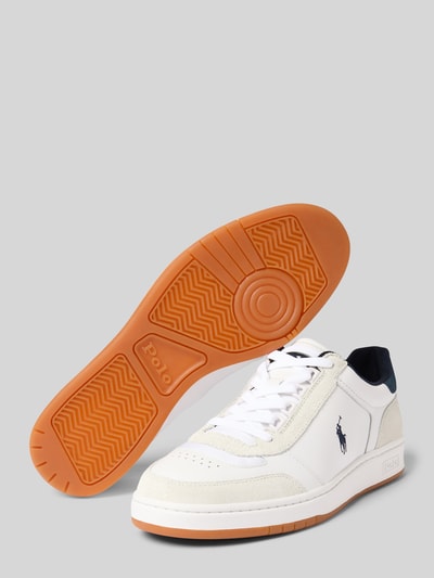 Polo Ralph Lauren Leren sneakers met logostitching Wit - 4