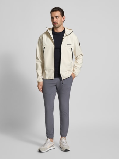 Napapijri T-Shirt mit Label-Stitching und Rundhalsausschnitt Black 1