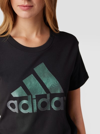 ADIDAS SPORTSWEAR T-Shirt mit Label-Print Black 3