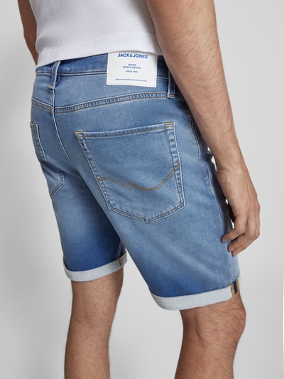 Jack & Jones Regular Fit Jeansshorts im 5-Pocket-Design Modell 'RICK' Hellblau 3