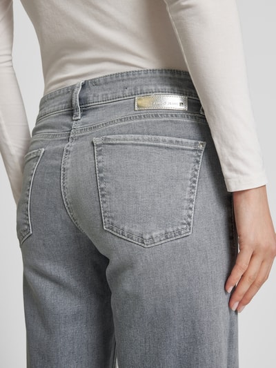 Cambio Wide leg jeans in 5-pocketmodel, model 'TESS' Lichtgrijs - 3