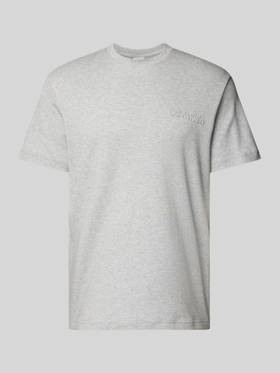 CK Calvin Klein T-Shirt mit Label-Schriftzug Kitt 2