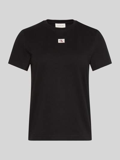 Calvin Klein Jeans Regular Fit T-Shirt aus reiner Baumwolle Black 2