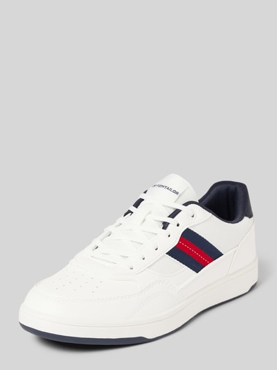 Tom Tailor Sneakers met contraststrepen, model 'Basket Stripe' Wit - 1