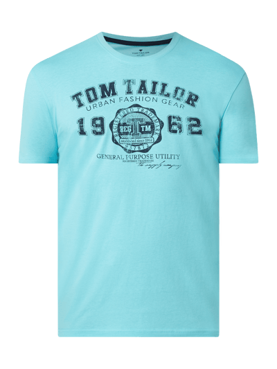 Tom Tailor T-Shirt mit Logo-Print  Aqua 2