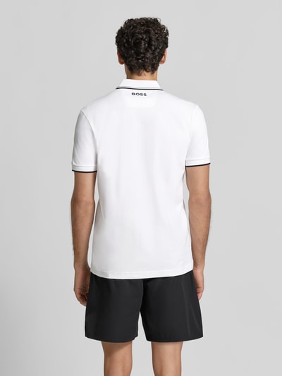 BOSS Green Regular Fit Poloshirt aus Baumwoll-Mix Modell ''Paddy Pro' Weiss 5