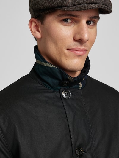 Barbour Jacke mit Pattentaschen Modell 'WAX MAC' BLACK 3