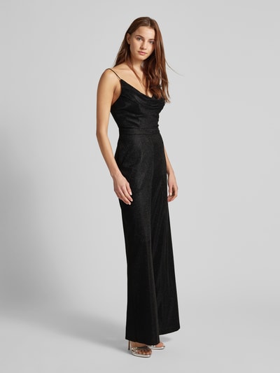 Hey Kyla Jumpsuit met cascadehals Zwart - 1