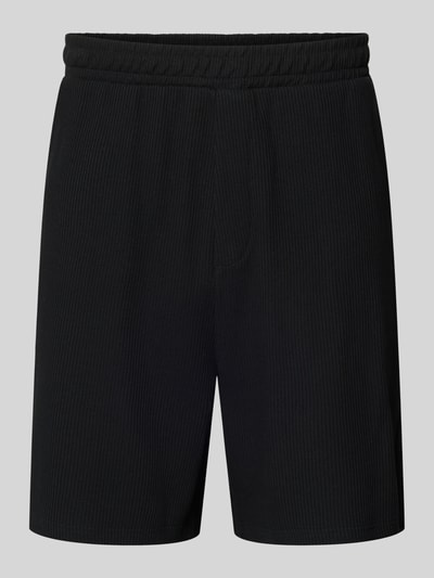 Produktfoto, Relaxed Fit Sweatshorts aus reiner Baumwolle von Tom Tailor Denim, efekt: jednolity kolor, krój relaxed fit, ściągacz, wpuszczane kieszenie, kieszeń z tyłu, prążkowana dzianina, bawełna