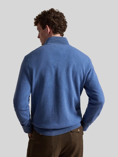 Polo Ralph Lauren Regular Fit Troyer aus reiner Wolle Jeansblau 5