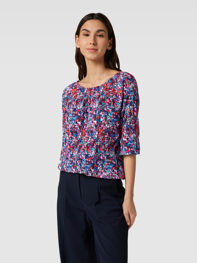 Christian Berg Woman Shirt met lange mouwen met all-over motief Donkerblauw - 4