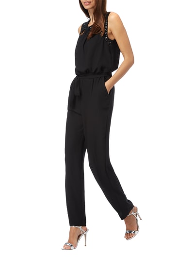 Jake*s Cocktail Jumpsuit mit Pailletten-Besatz  Black 1