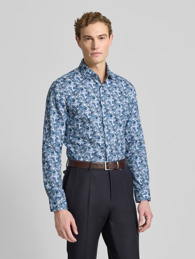 SEIDENSTICKER Slim fit zakelijk overhemd van katoen met kentkraag Lichtgroen - 4