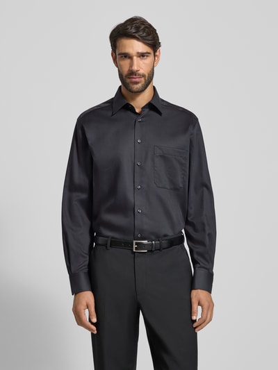 ETERNA Comfort Fit Businesshemd mit Knopfleiste Anthrazit 4