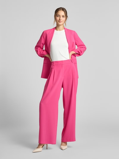 s.Oliver BLACK LABEL Relaxed Fit Anzughose aus Crêpe Pink 1