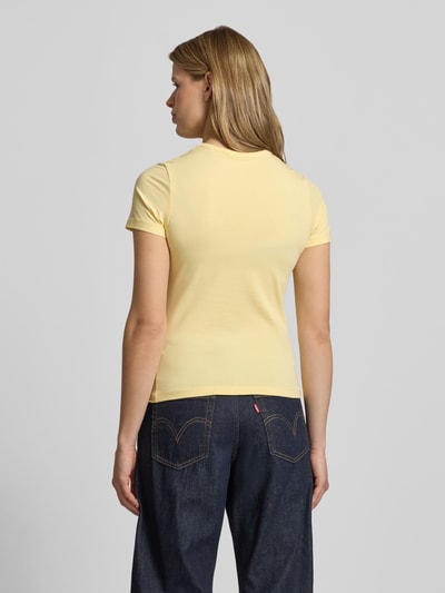 JJXX T-Shirt mit Rundhalsausschnitt Modell 'GIGI' Hellgelb 5