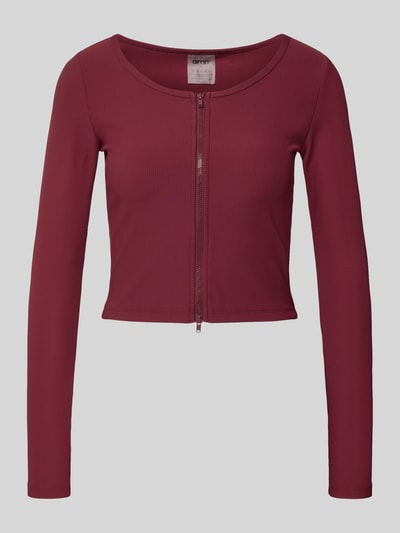 AIMN Slim Fit Jacke mit Zweiwege-Reißverschluss Modell 'Performance' Dunkelrot 2