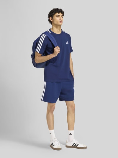 adidas Sportswear Regular Fit T-Shirt aus reiner Baumwolle Dunkelblau 1