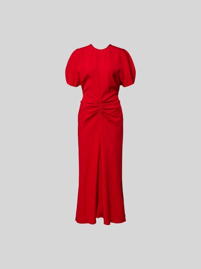 Victoria Beckham Maxikleid mit Rundhalsausschnitt Rot 2