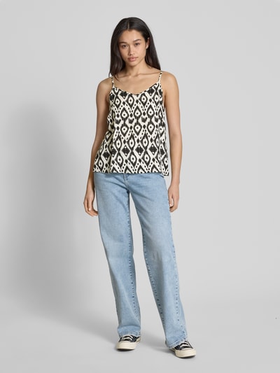 Only Regular Fit Trägertop mit Allover-Muster Modell 'NOVA LIFE' Black 1