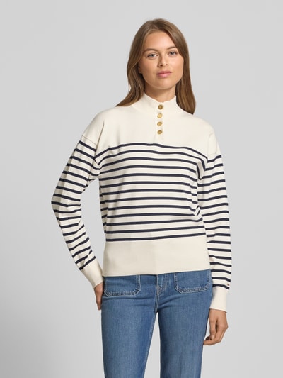Tommy Hilfiger Sweter o kroju regular fit z mieszanki bawełny Biały 4