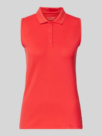 Christian Berg Woman Tanktop met polokraag Lichtrood - 2